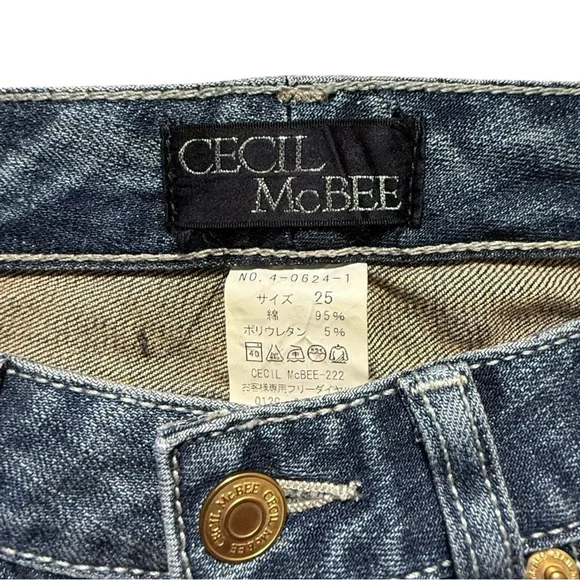 Vintage 90’s Y2K Cecil McBee low rise bootcut flare jeans size 25 streetwear - Picture 9 of 9